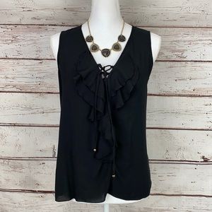 Signature by Larry Levine Black Small Blouse